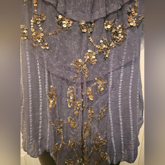 Free People Women's Sequined Blouse - Picture 2 of 5
